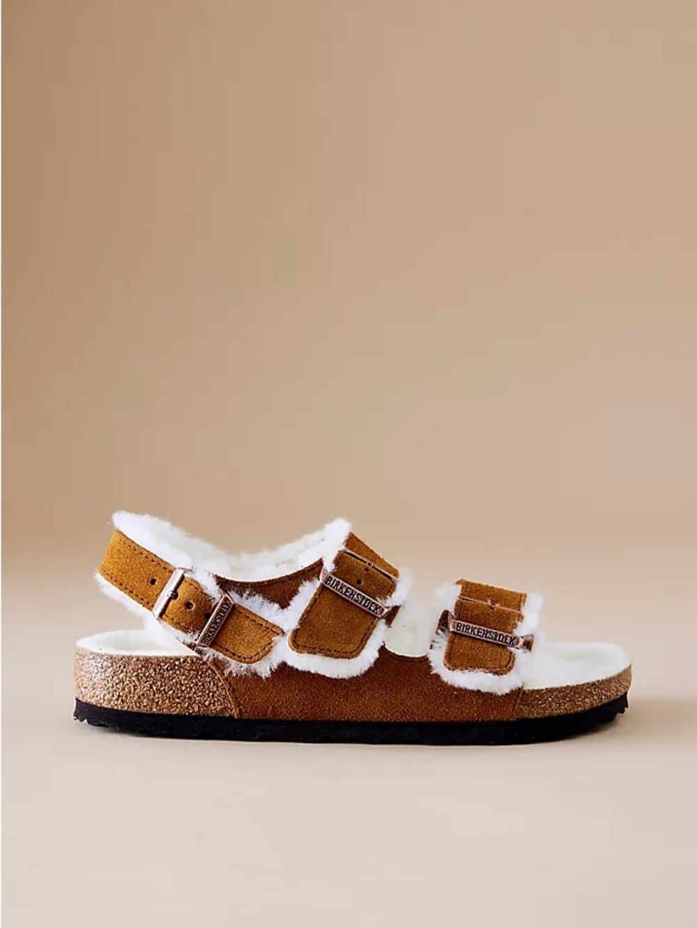 Birkenstock Milano Shearling Sandals - Picture 1 of 11